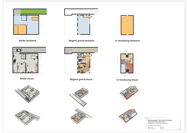 Floorplan - Barwoutswaarder 166A, 3449 HS Woerden